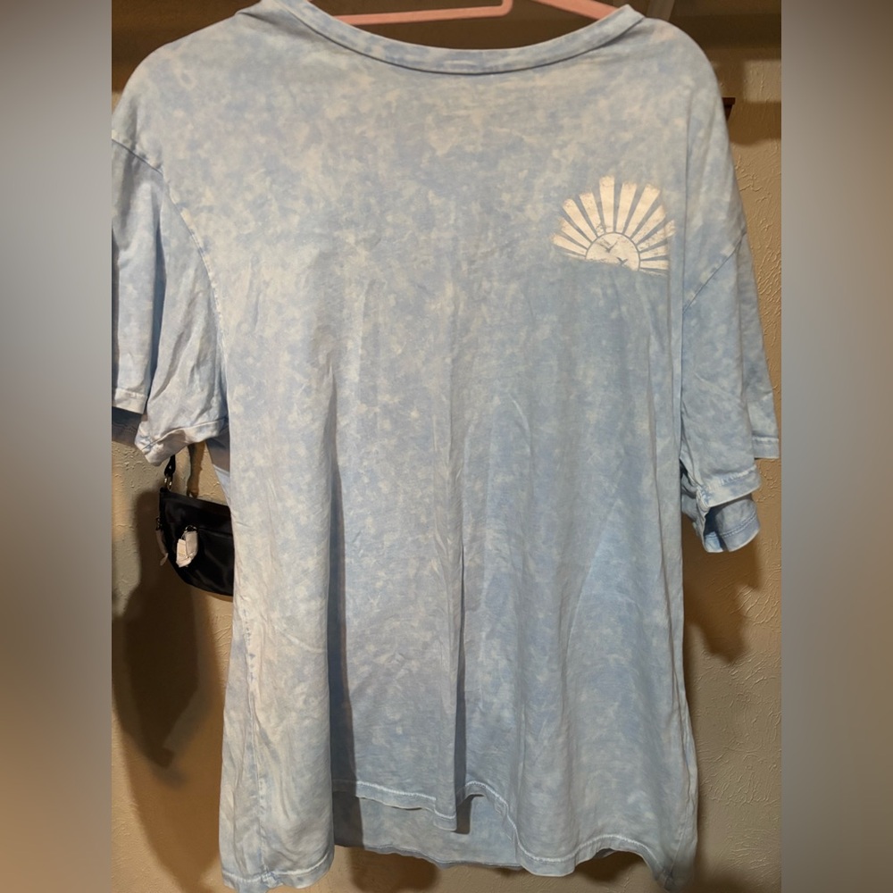 Oversized Altar'd State Light Blue Sunburst Tee